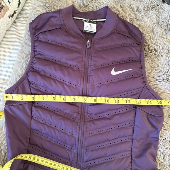 Nike Aeroloft 800 Running Vest Noble Purple Goose Down XS Gorpcore Packable Puff - Picture 8 of 9